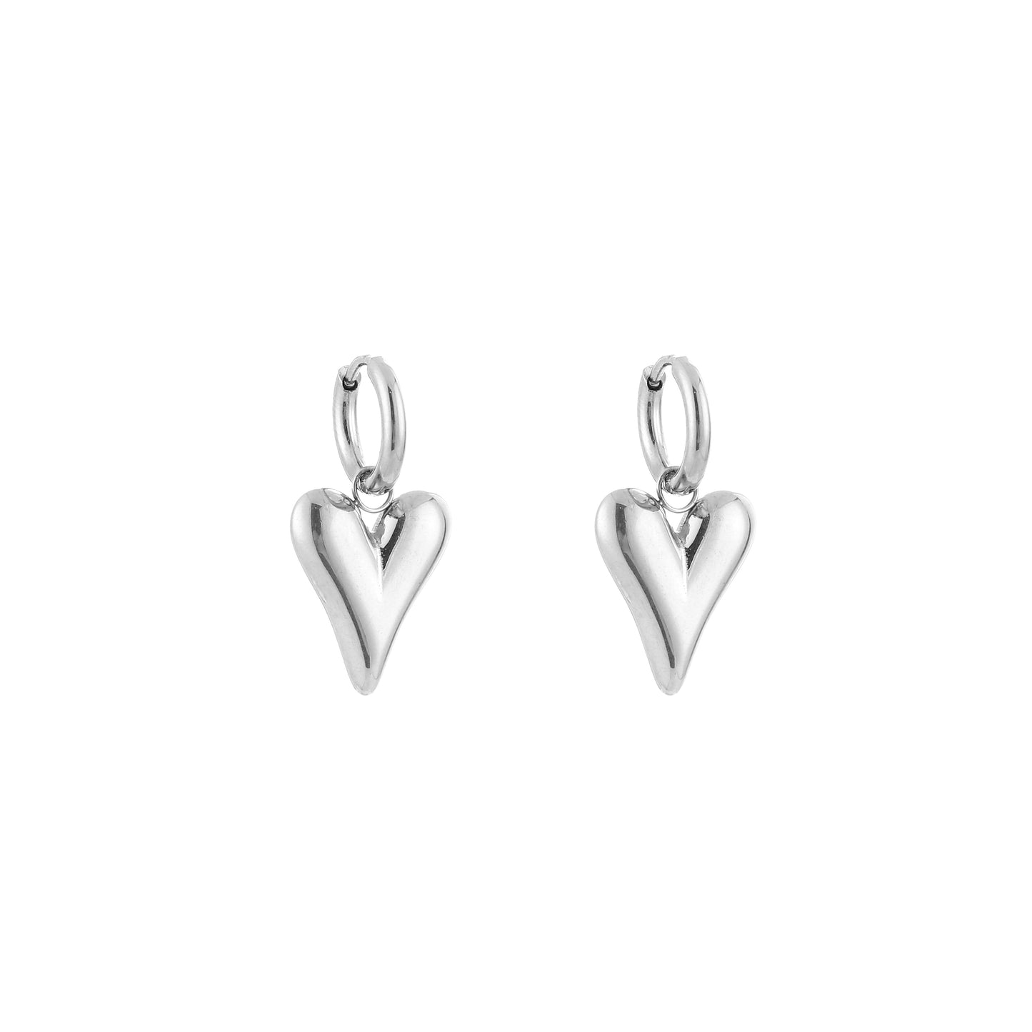 Summer love oorbellen zilver