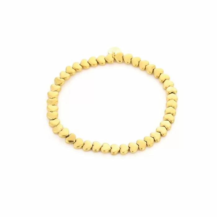 Hartjes armband goud