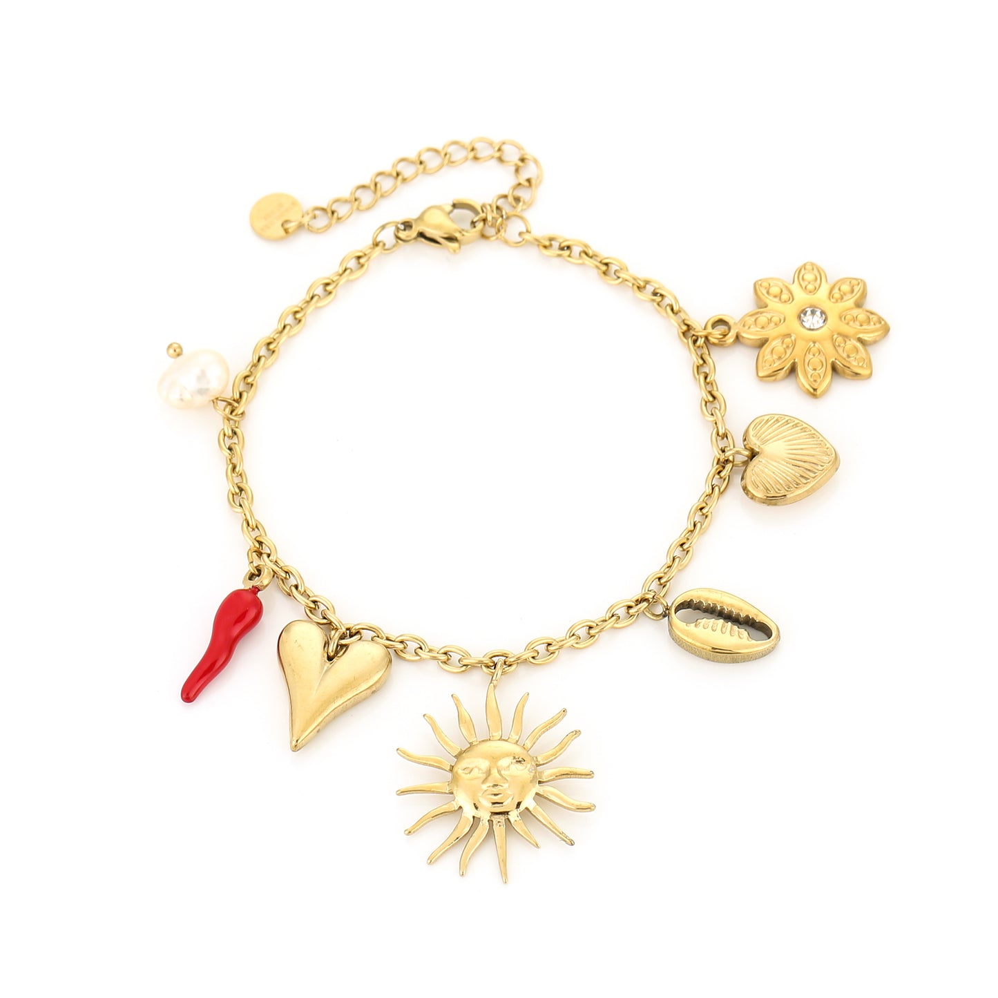 Bedelarmband sunny goud