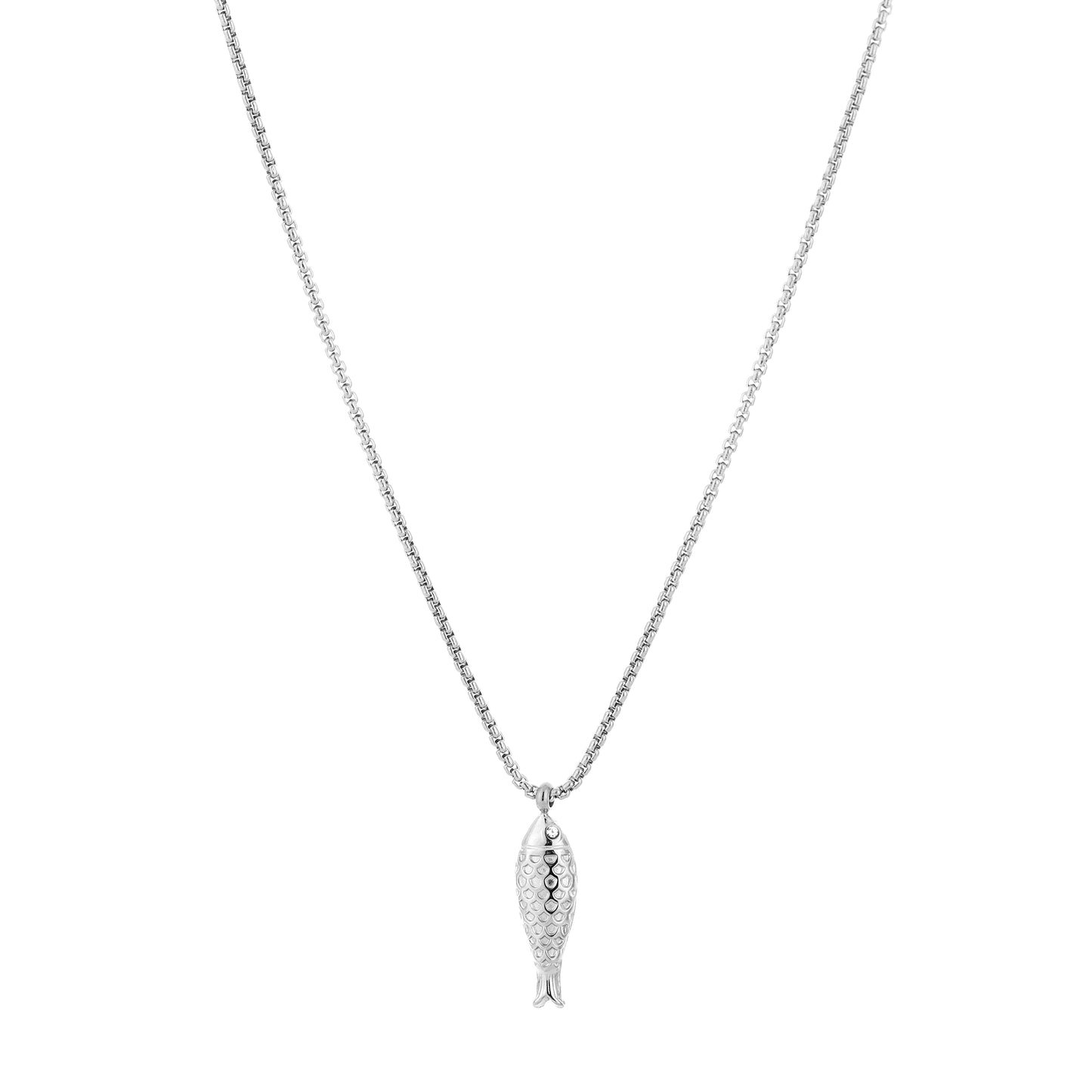 Small fish ketting zilver