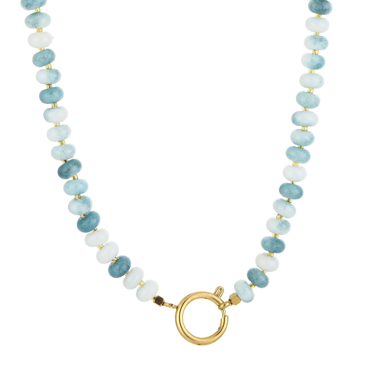Kralen ketting blauw