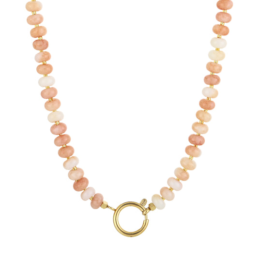 Kralen ketting roze