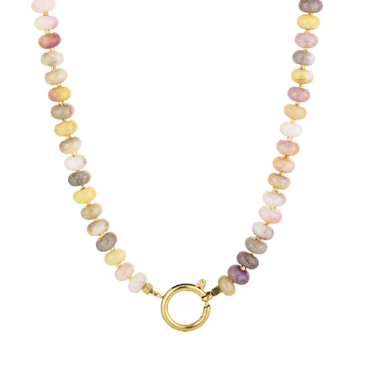 Kralen ketting beige