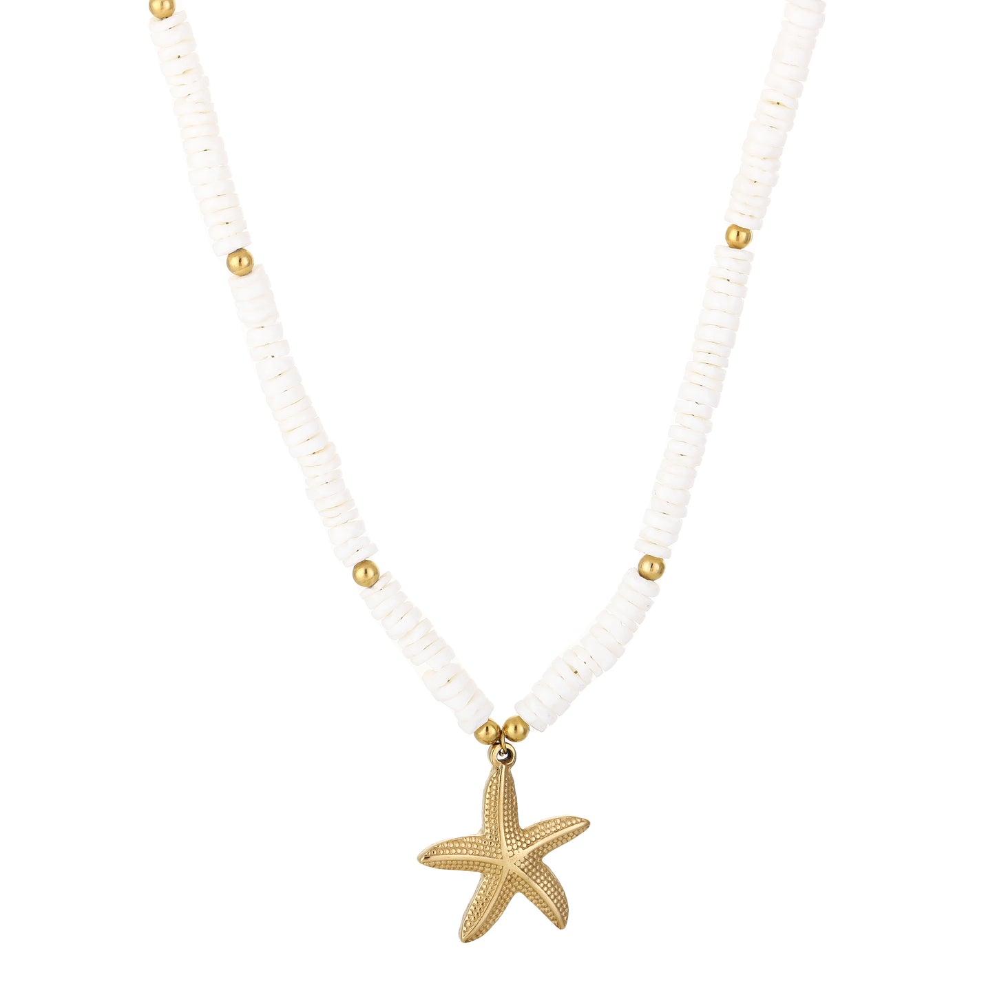 Zeester ketting wit