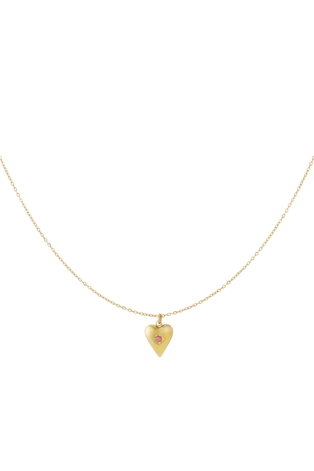 Birthstone ketting goud