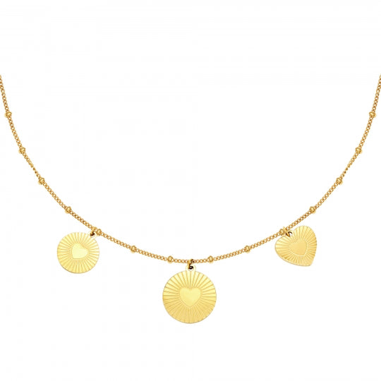 Locked in love necklace gold
