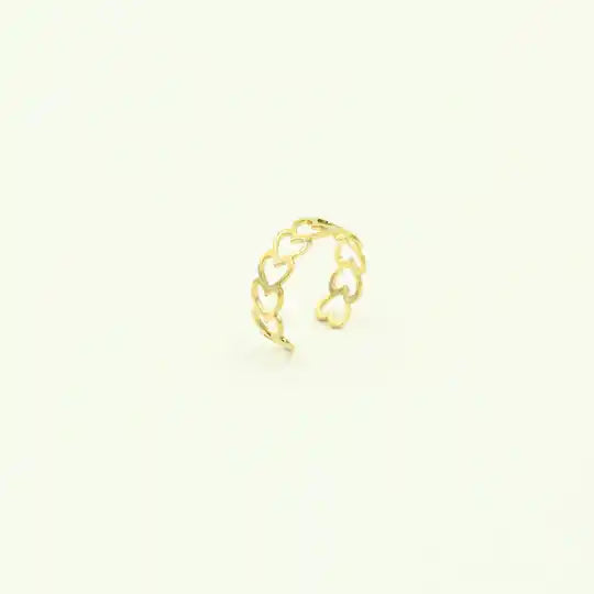 Open hearts ring 2.0 goud