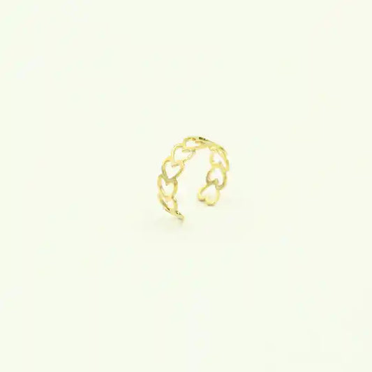 Open hearts ring 2.0 goud