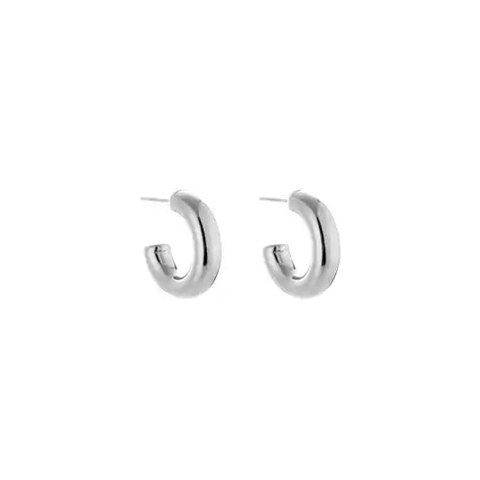 Mini chunky hoops silver