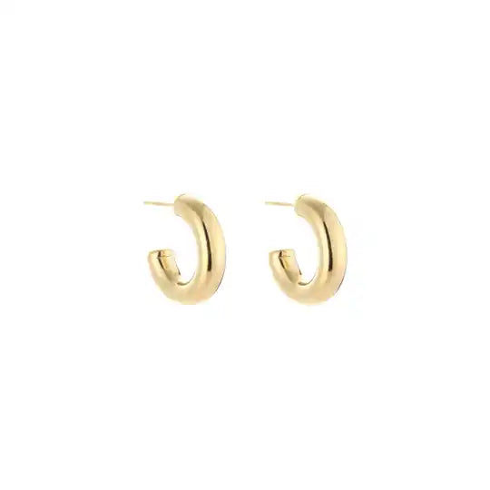 Mini chunky hoops gold