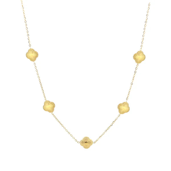 Clover necklace gold