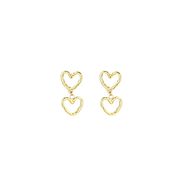 <3 oorbellen goud