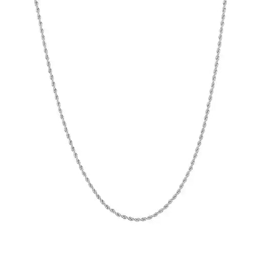Twisted necklace silver