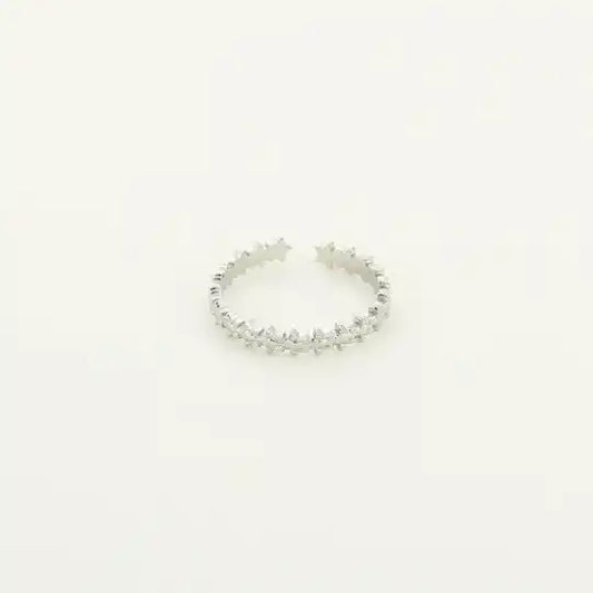 Little stars ring silver
