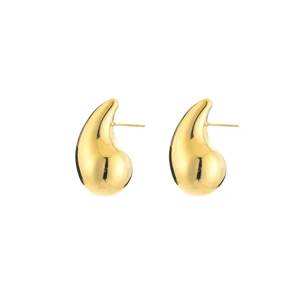 'Bieber' oorbellen goud