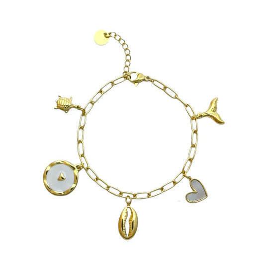 Bedelarmband Marbella goud