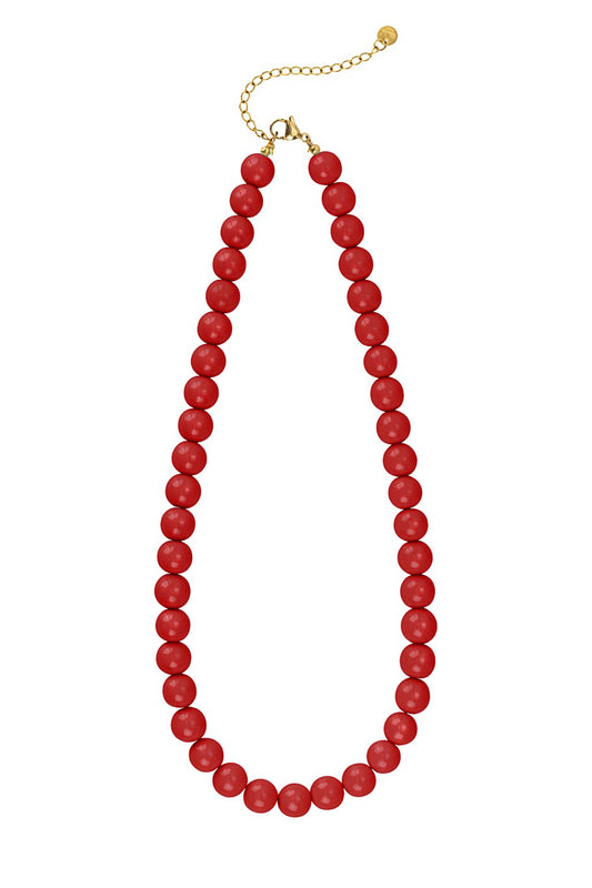 Kralenketting klein rood