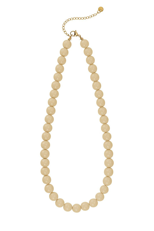 Kralenketting klein taupe