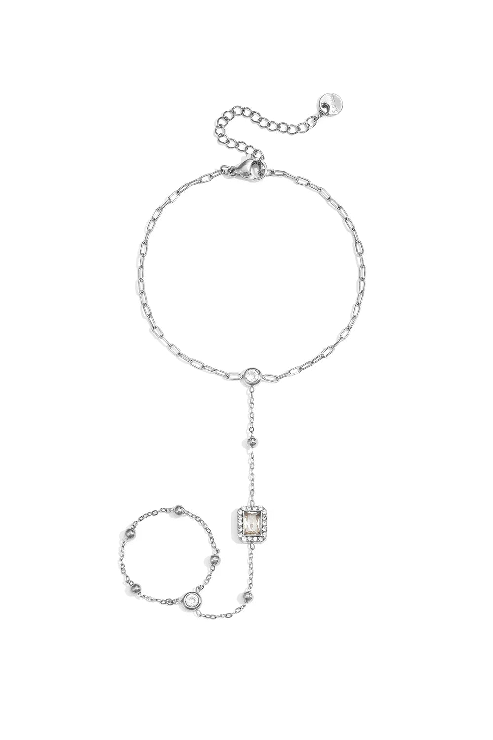 Handchain sparkle zilver