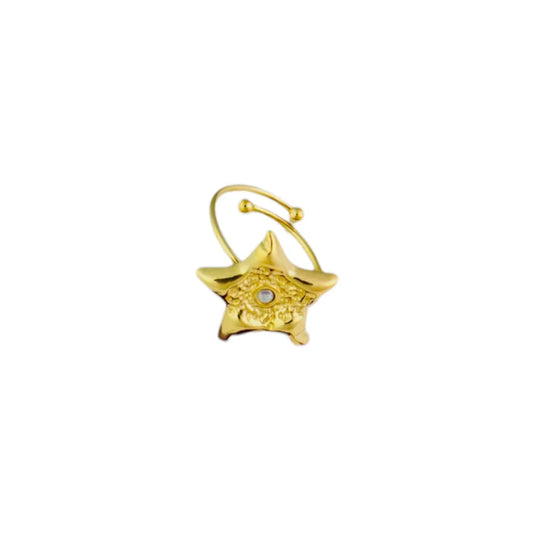 Big star ring goud
