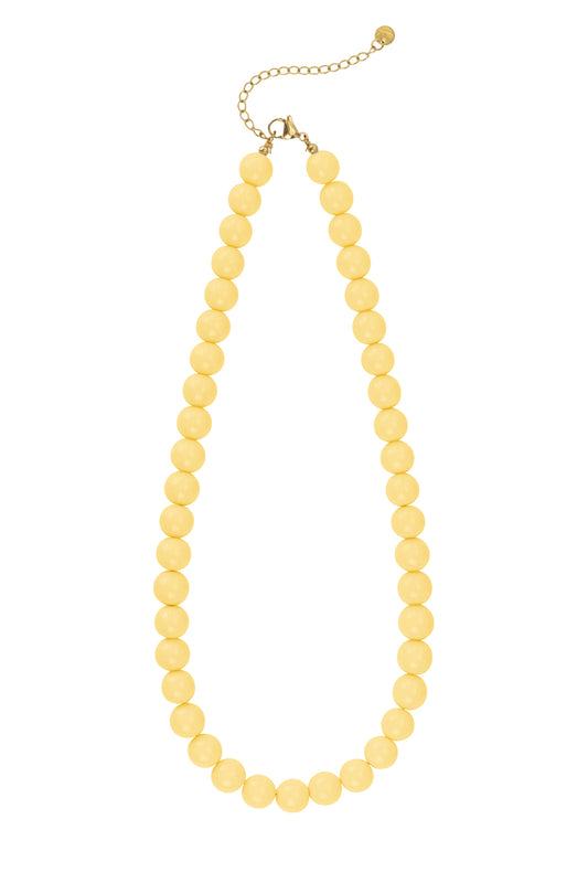 Kralenketting klein geel