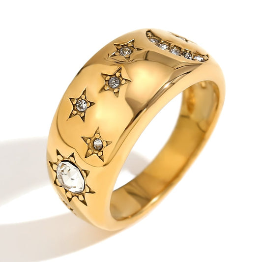Starlight ring goud