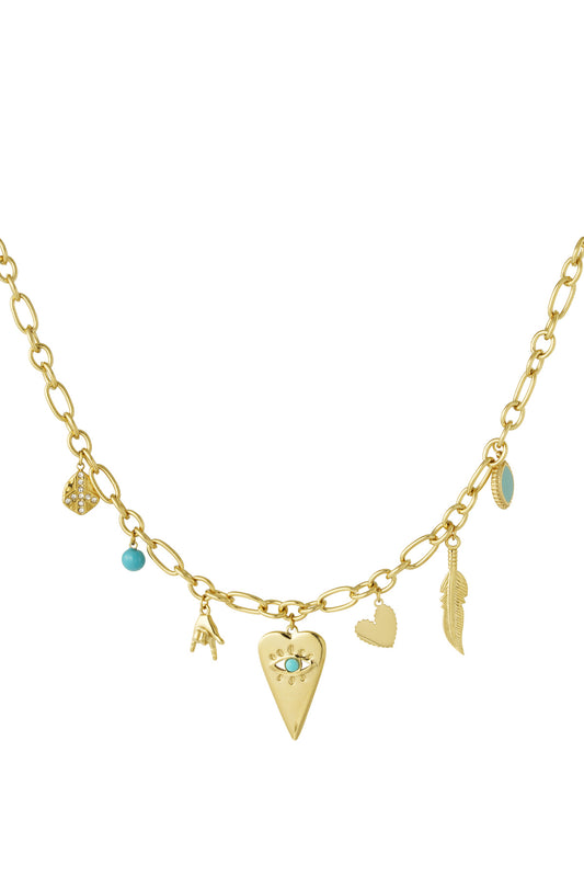 Bedelketting summer goud