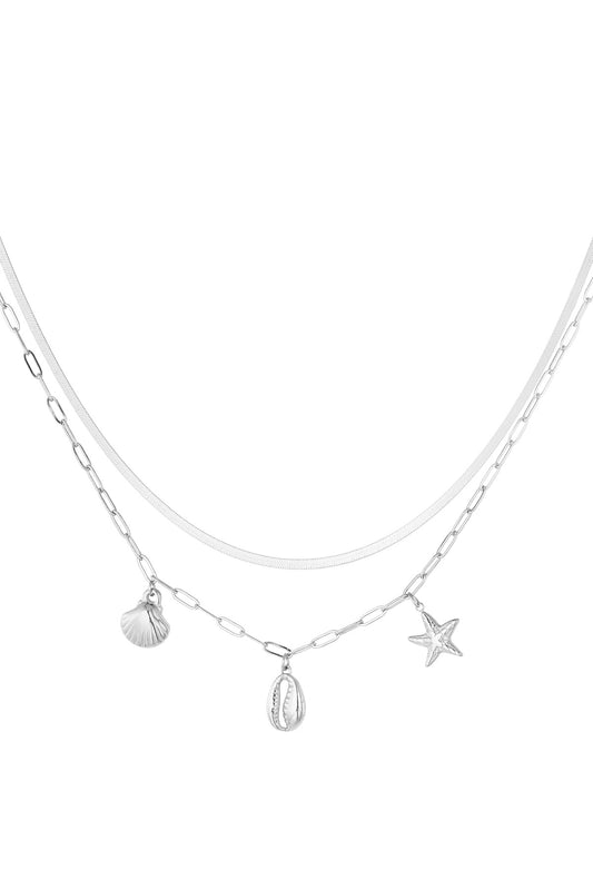Bedelketting sea side zilver