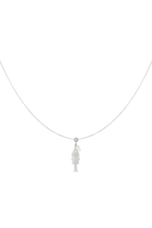 Fishy ketting zilver