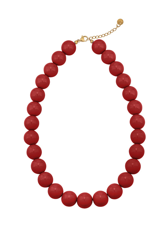 Kralenketting groot rood