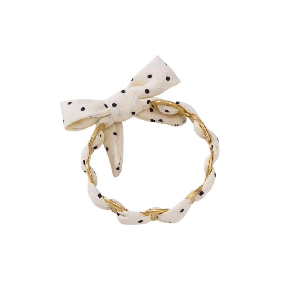 Bangle polka dot beige
