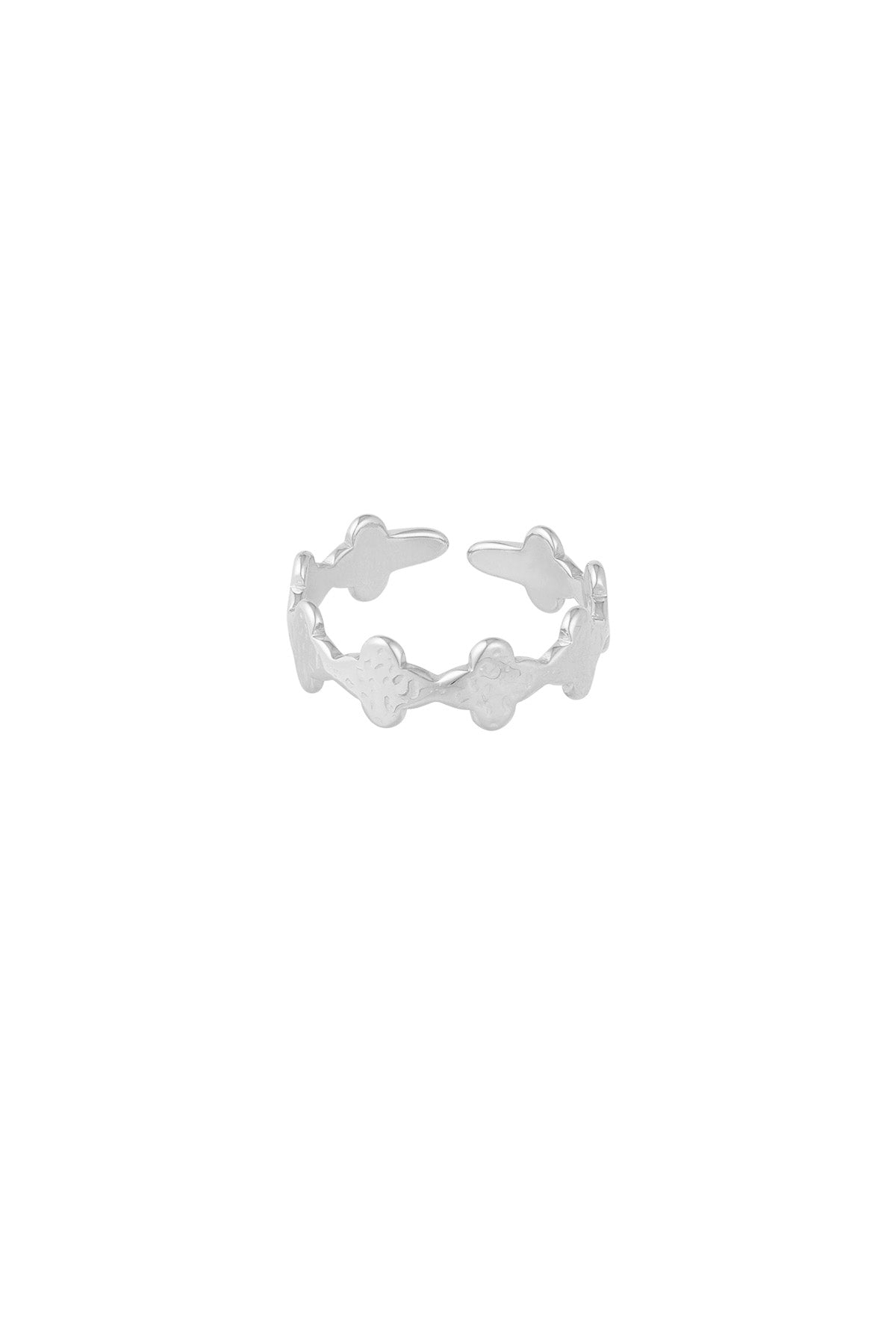 Clover vibes ring zilver