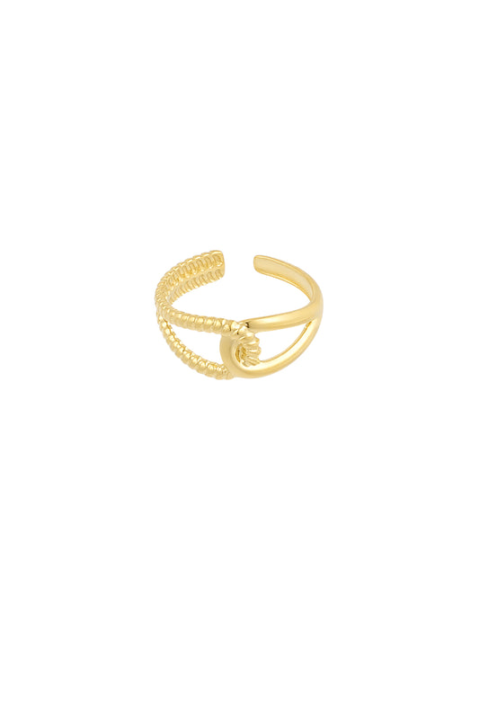 Forever connected ring goud