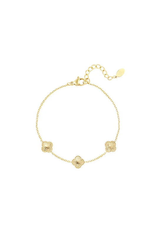 Clover bracelet gold