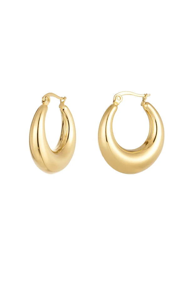 Classy hoops gold