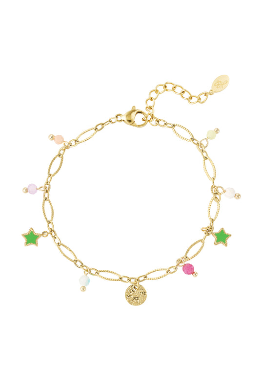 Charms armband goud