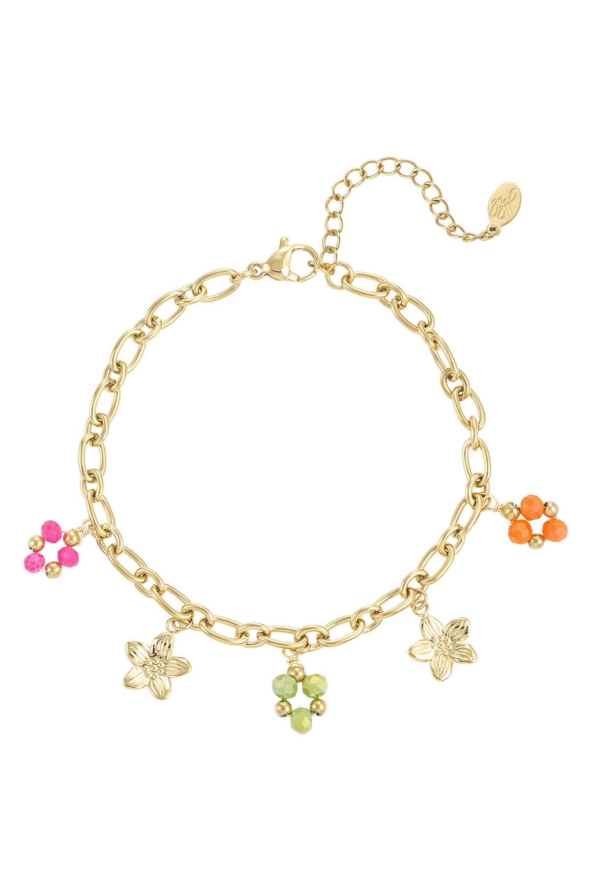 Armbandje bedels bloemen