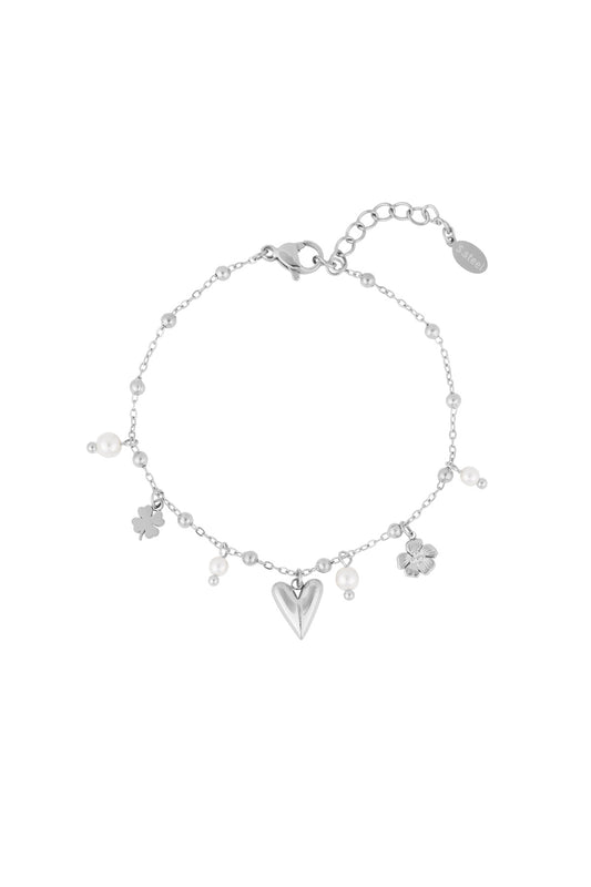 Lucky girl armband zilver