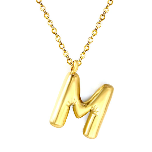 Bubble letter ketting