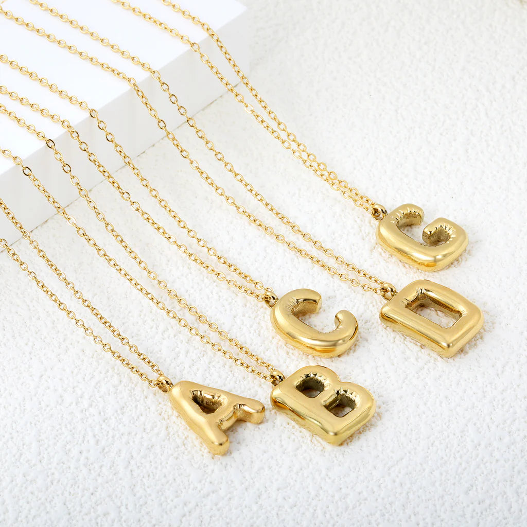 Bubble letter ketting