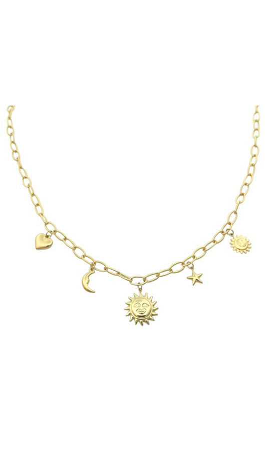 Bedelketting zon goud