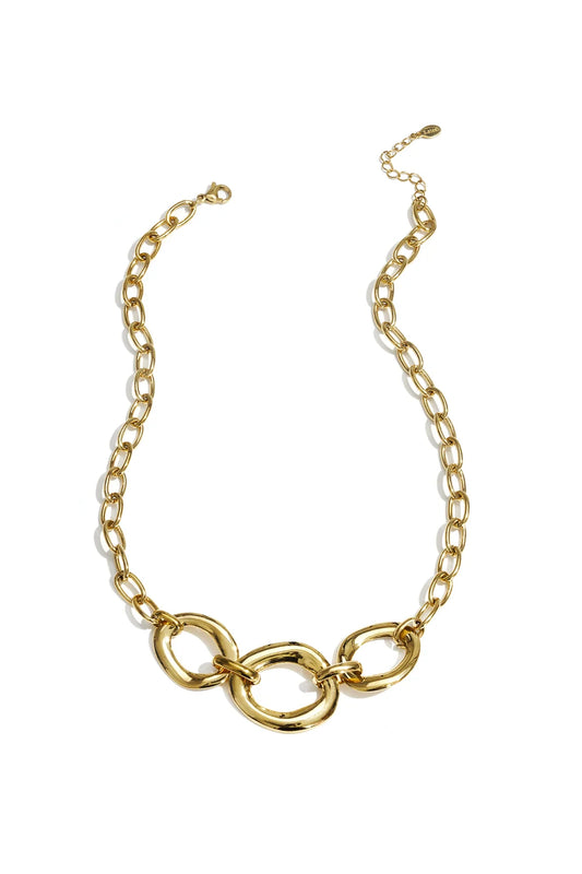 Ketting met ronde schakels goud