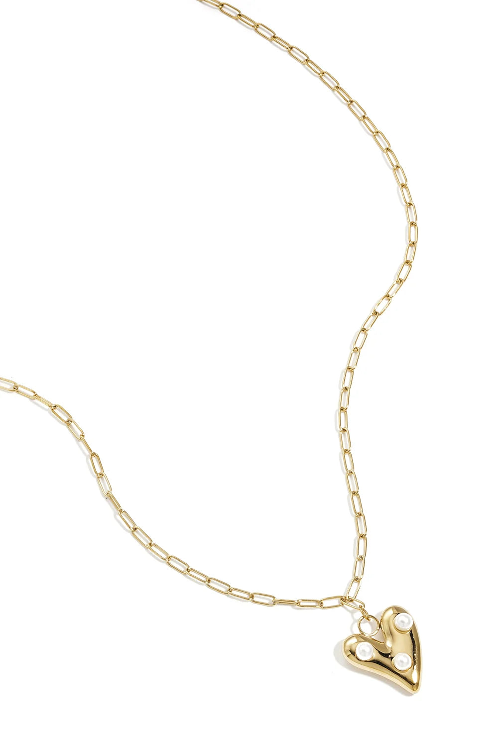 Ketting parel hart goud