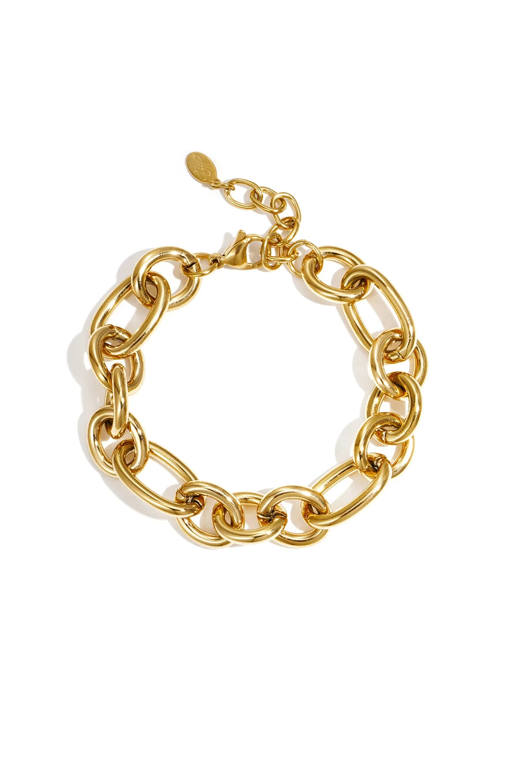 Armband ronde schakels goud