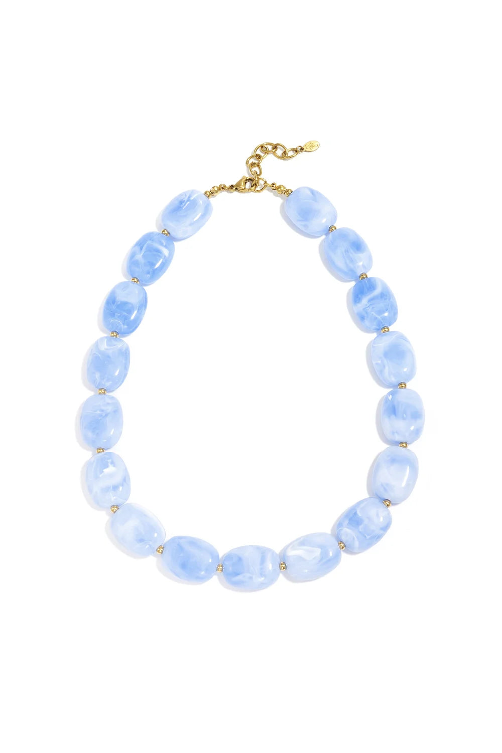 Beaded ketting blauw