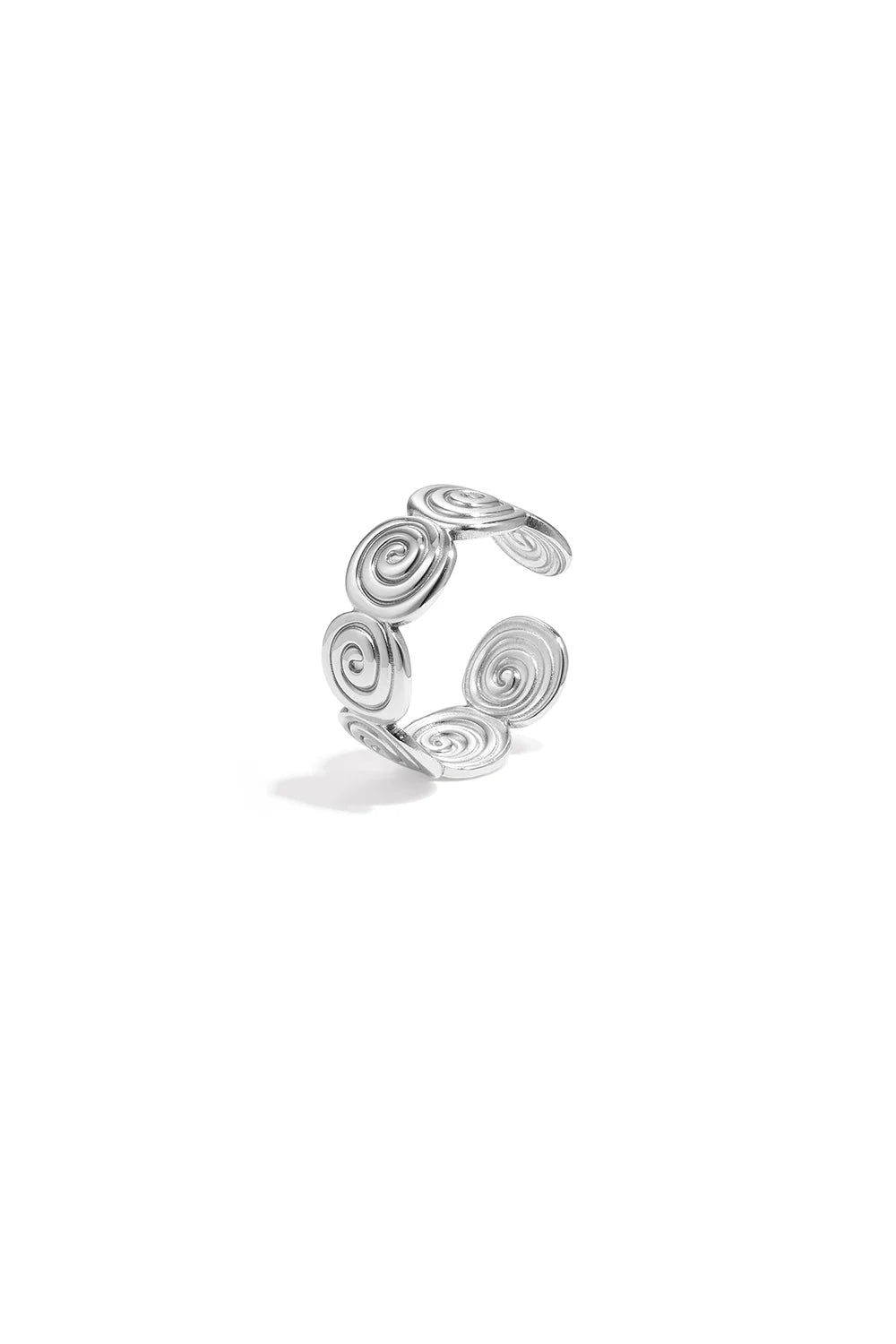 Ring swirl zilver