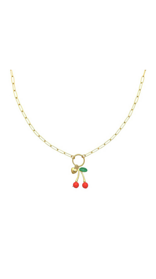 Schakelketting kers goud