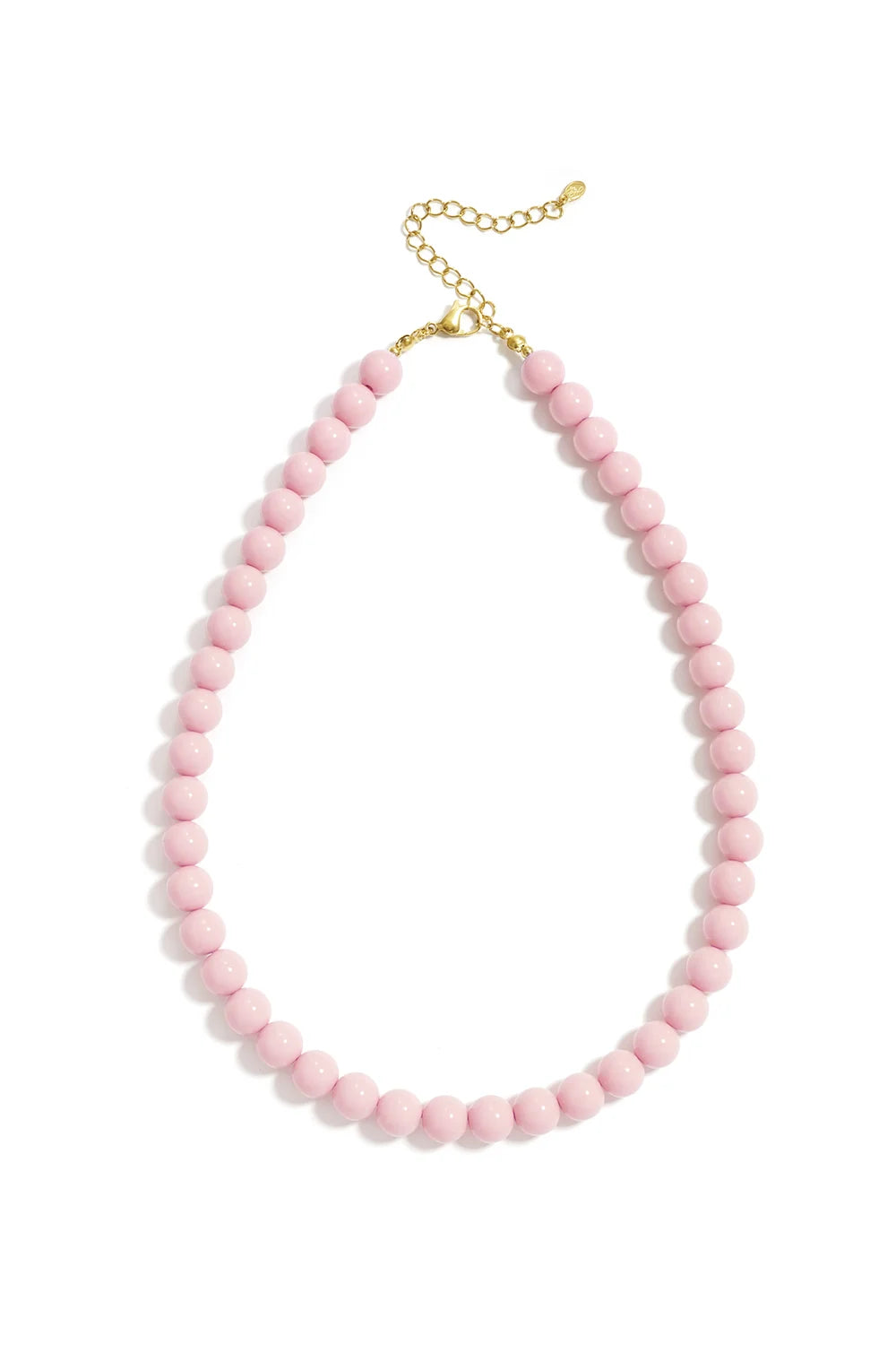 Kralen ketting klein peach