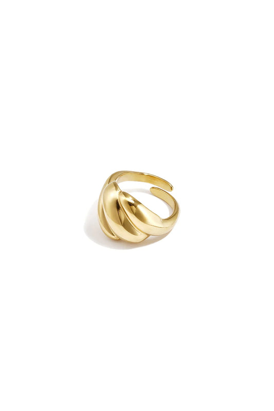 Bubble ring goud