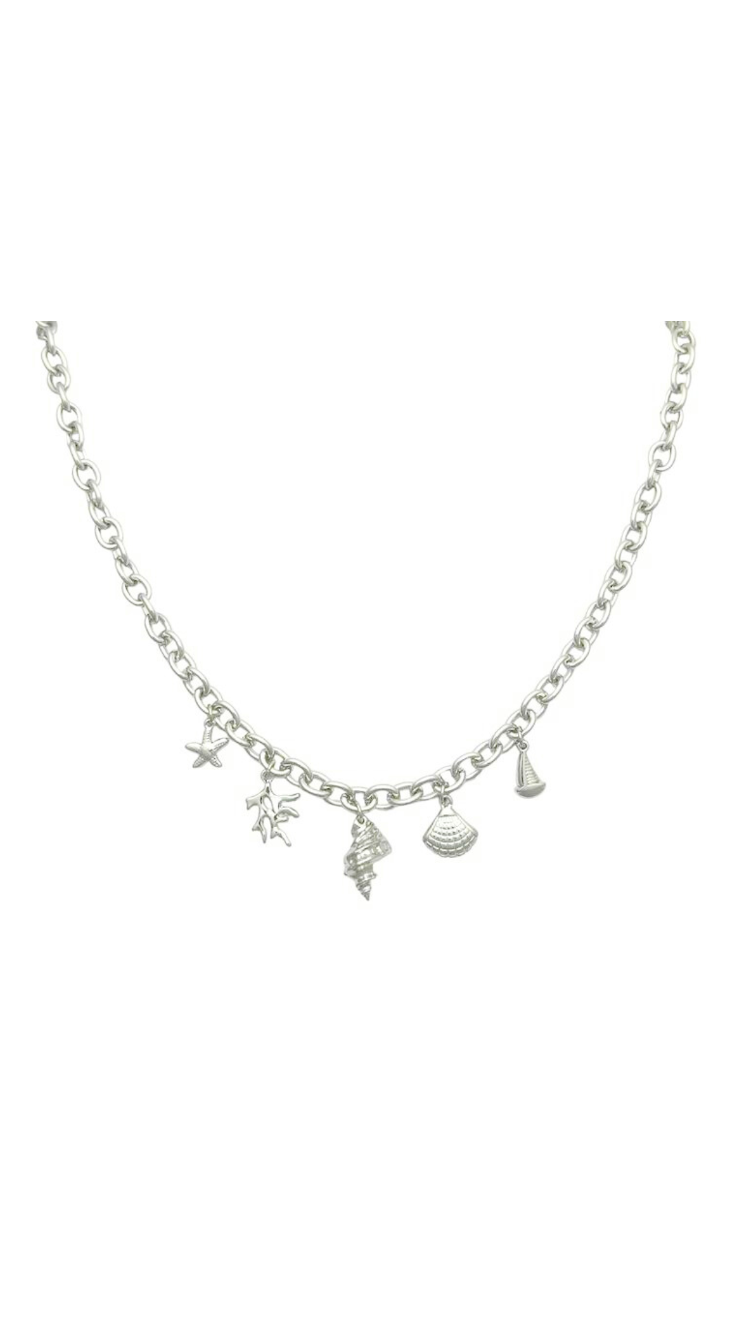 Bedelketting coastline zilver
